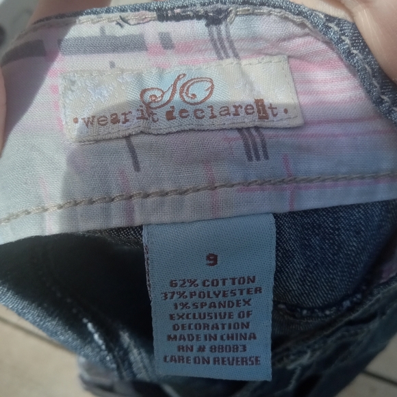 SO Denim Mini Skirt Y2k Size 9 Blue - Picture 5 of 5